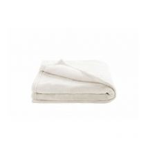 Couverture microdoux 75x100 cm Ecru - Doux Nid