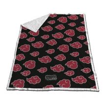 Plaid Polaire Naruto Shippuden - Noir et Rouge