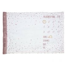 Couverture photo bébé étoiles roses Atmosphera