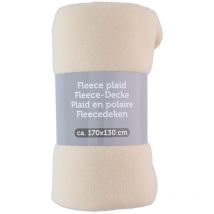Couverture polaire 170x130 cm (crème)