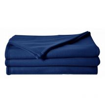 Couverture polaire 180 x 220 cm marine - Bleu