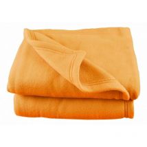 Couverture polaire 240 x 260 cm grande largeur miel