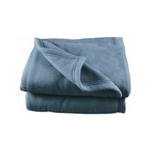 Couverture polaire 240 x 260 cm grande largeur myosotis