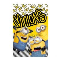 Couverture polaire 100x150 Minions bananes 5574 jaune bleu plaid enfant Minions 2 Banane