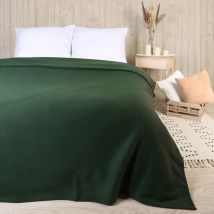 Couverture polaire SOFTI/vert bouteille/150x200 (promotion)