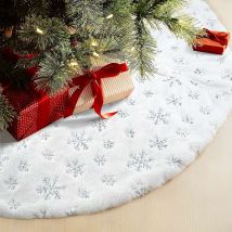 Fei Yu - Couverture Sapin Fausse Fourrure Jupe Ronde Blanche