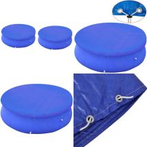 Couvertures de piscines rondes hors sol de 360-367 cm 2 pcs - couverture de piscine - couvertures de piscine - Home & Living - Bleu