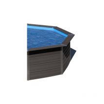 GRE - Bâche été à bulles 400 μ pour piscine composite ovale KPCOV80 de dimensions 804 x 386cm - Couleur bleu
