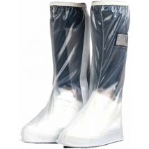 Couvre-Bottes imperméables et antidérapants, Portable, réutilisable pour Femmes, Hommes,Camping, pêche(L)