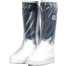 Couvre-Bottes imperméables et antidérapants, Portable, réutilisable pour Femmes, Hommes,Camping, pêche(XL)