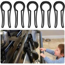 Cyslmuk - Couvre-boutons de cuisinière à gaz de sécurité pour enfants (lot de 5)