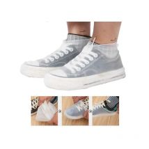 Couvre-chaussures imperméables en silicone, couvre-chaussures pliables réutilisables en silicone, couvre-chaussures de pluie en silicone pour adultes