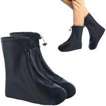 Couvre Chaussures Imperméables,Pluie Surchaussures Impermeables, Couvre-Chaussures Antidérapant Réutilisables(XL)