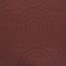 Couvre lit boutis 4 pièces bicolore 'Piquage Circle' Choco / Naturel