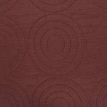 Couvre lit boutis 7 pièces uni "Piquage Circle" Choco