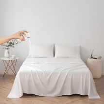 Yozhiqu - Couvre-lit imperméable, Drap de lit imperméable, protège-Matelas, Housse de canapé pour Chien, Chat, Enfants, pour lit Queen Size (Blanc,