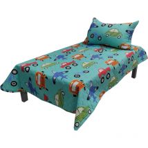 Couvre Lit Lit 90CM 100% Polyester 180X200CM Oreiller 57X75CM Avions