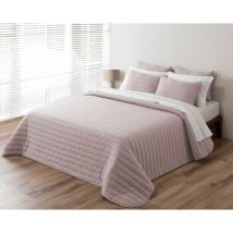 Bouti en lin rose, quilt dede Entretiempo. Bouti avec garniture fine. Taille du lit 135 (235x270 cm). Microfibre 100% polyester au toucher soie.