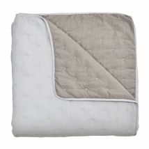 Couvre-lit Lorena bouti - Lit 135 cm - Couleur Blanc - Pierre Cardin