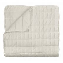 Couvre-lit bouti ondas - Lit 105 cm - Couleur Beige - Pierre Cardin