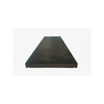Jardinex - Couvre mur plat ardoise brossée 100 x 30 x 3 cm - Gris (Lot de 20)