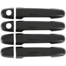 Couvre-poignée de Porte Latérale de Voiture Garnitures Style Fibre de Carbone Poignée de Porte Extérieure Housse de Protection Remplacement de Cadre