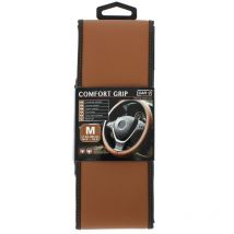 Carplus - Couvre volant comfort grip m 37-38 cm - marron