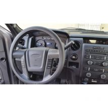 Carplus - Couvre volant micro-perfore comfort grip l 39-40 cm - noir surpiqures blanches