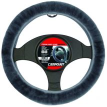 Couvre volant mouton anthracite