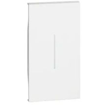 Enjoliveur living now pour commande d'éclairage standard ou lumineuse 2 modules - blanc Bticino cofrel ARDBTKW01M2