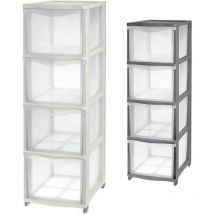 Cover Line Kommode Farbe Transparent-Creme Tontarelli