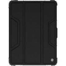 Bumper Leather Case Pro Gepanzertes Smart Cover mit Kameratasche und Ständer kompatibel mit iPad 10.2' 2021 / 2020 / 2019 - Nillkin