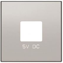 Cover per doppio caricatore usb argento Niessen Sky 8585 pt