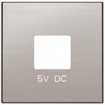 Cover per doppio caricatore usb in acciaio inox Niessen Sky 8585 ai