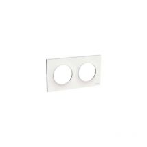 Schneider Electric - Schneider S520704 - Odace Styl Plate White 2 horizontal/vertical posts center distance 71 mm