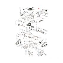 Cubierta superior original Bluebird picadora de hierba fm 23-53 3020400000010