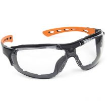 Coverguard - Lot de 10 - Lunettes de protection eurolux noir/orange anti-buée - Incolore