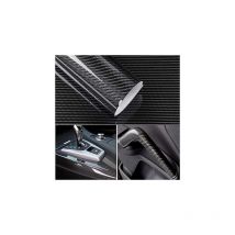 Covering Carbone de Voiture,6D Carbone Autocollant Fibre Voiture,30 150cm Carbone de Vinyle, Autocollant Imperméable pour Motos, Noir