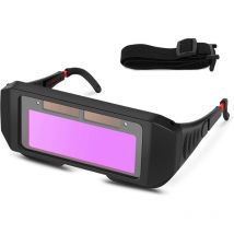 Ahlsen Automatische Schweißmaske, solarbetriebene, automatisch verdunkelnde WIG-MIG-Linsen-Schweißerbrille zum Schutz der Augen
