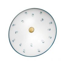 Kolarz - nonna cozy style ceiling light in antique brass with 2 glass bulbs