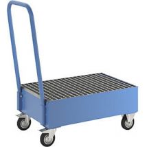 Quipo - Cubeto de retención rodante de chapa de acero l x a 800 x 500