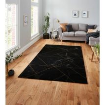 Think Rugs - Craft 23299 Black Gold 120cm x 170cm Rectangle - Yellow and Black