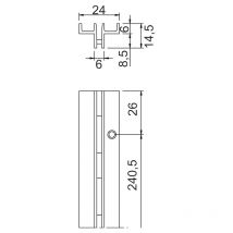 Crémaillère polyvalente m - Longueur : 1532 mm Sofadi