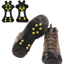Crampon Antidérapent, Universelles Crampons Pointes Antidérapent, Glace Traction Crampons Neige Grips, Chaussures Anti-Slip Crampons pour Alpinisme