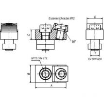 Format - Pince de serrage traction vers le bas pour dispositif de serrage sans coulisseaux mitee-bite