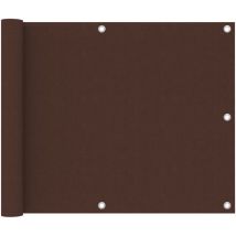 Brise Vue Écran De Balcon Pour Jardin, Balcon, Terrasse Marron 75x600 Cm Tissu Oxford 13310