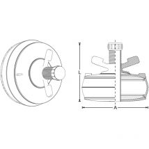 Crassus Schnellverschlussstopfen csv 125 pvc 118-142 mm CRA18643