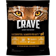 Crave Adult mit Truthahn und Huhn Katzenfutter 750 g Trockenfutter