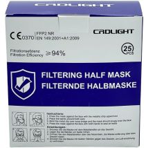 CRDFFP2 Masque anti poussières fines sans soupape FFP2 25 pc(s) en 149:2001 + A1:2009 din 149:2001 + A1:2009 Y167752 - Crd Light