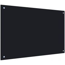 Bonnevie - Crédence Cuisine Fond de hotte - Dosseret de cuisine Noir 90 x 60 cm Verre trempé BV135102